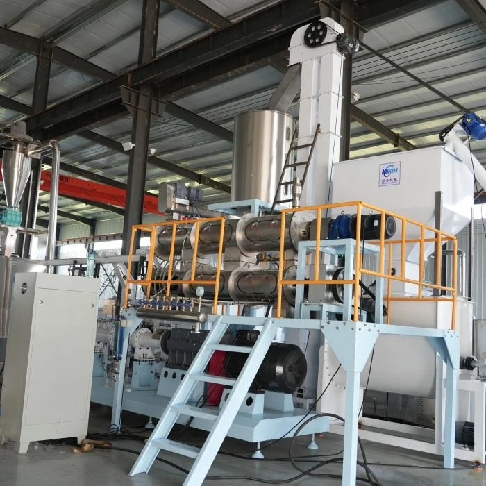 Fish Feed Twin Screw Extruder Machine factory